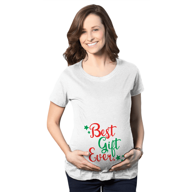 Allywit Women Maternity T Shirt Funny Graphic Tee Cute Tops for Pregnancy Novelty Gift 